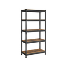 Heavy-Duty 5-Tier Garage Shelf, Adjustable, Boltless, Divides into 2 Units, 29.5"/35.4"