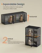 Heavy-Duty Dog Crate – Expandable Steel Kennel – 2 Sizes Available with Wheels and Tray