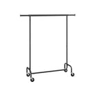 Heavy-duty clothes rack with extendable rod – rolling garment rack with lockable wheels – max load 286.6 lb