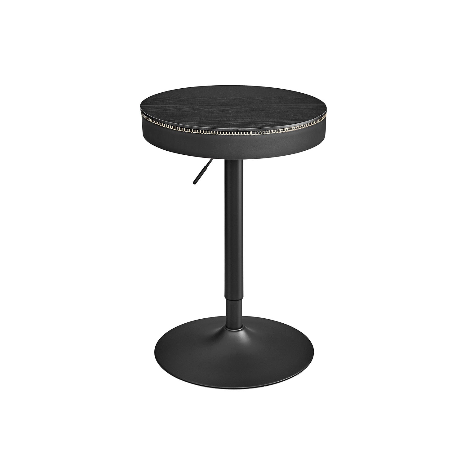 Height-Adjustable Bar Table, Hidden Storage, 23.1" Dia., 32.7"–41.3" H, Round