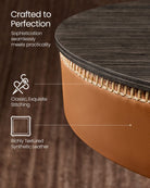 Height-Adjustable Bar Table, Hidden Storage, 23.1" Dia., 32.7"–41.3" H, Round