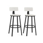 Industrial bar stools – set of 2 – rustic brown – 28.7" seat height