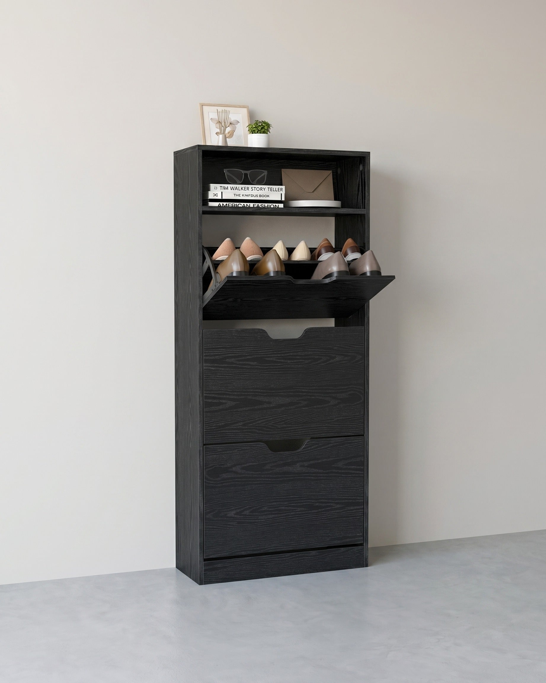 Hoge en veelzijdige schoenenkast met stijlvol design - De Vries Meubels