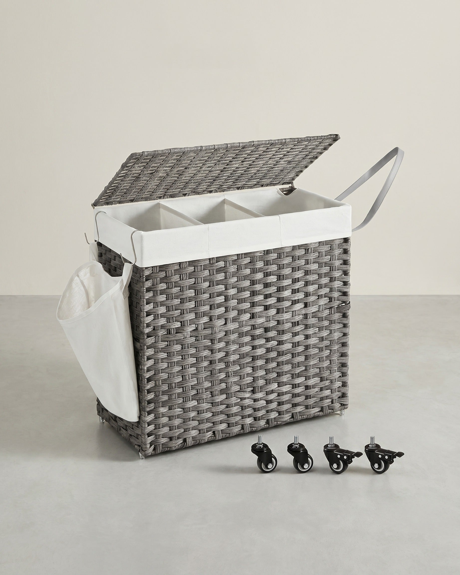 Handgevlochten wasmand - 140 of 160 liter opbergruimte