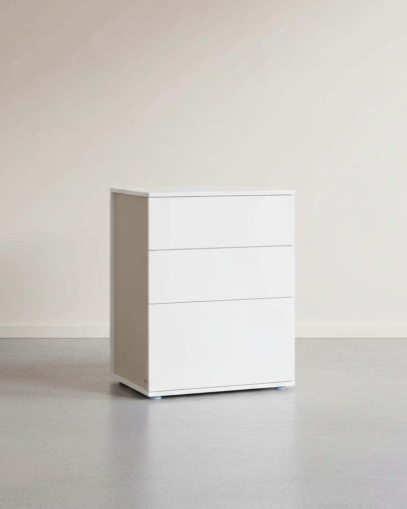 Nachtkastje met 3 Lades - Minimalistisch Design - De Vries Meubels
