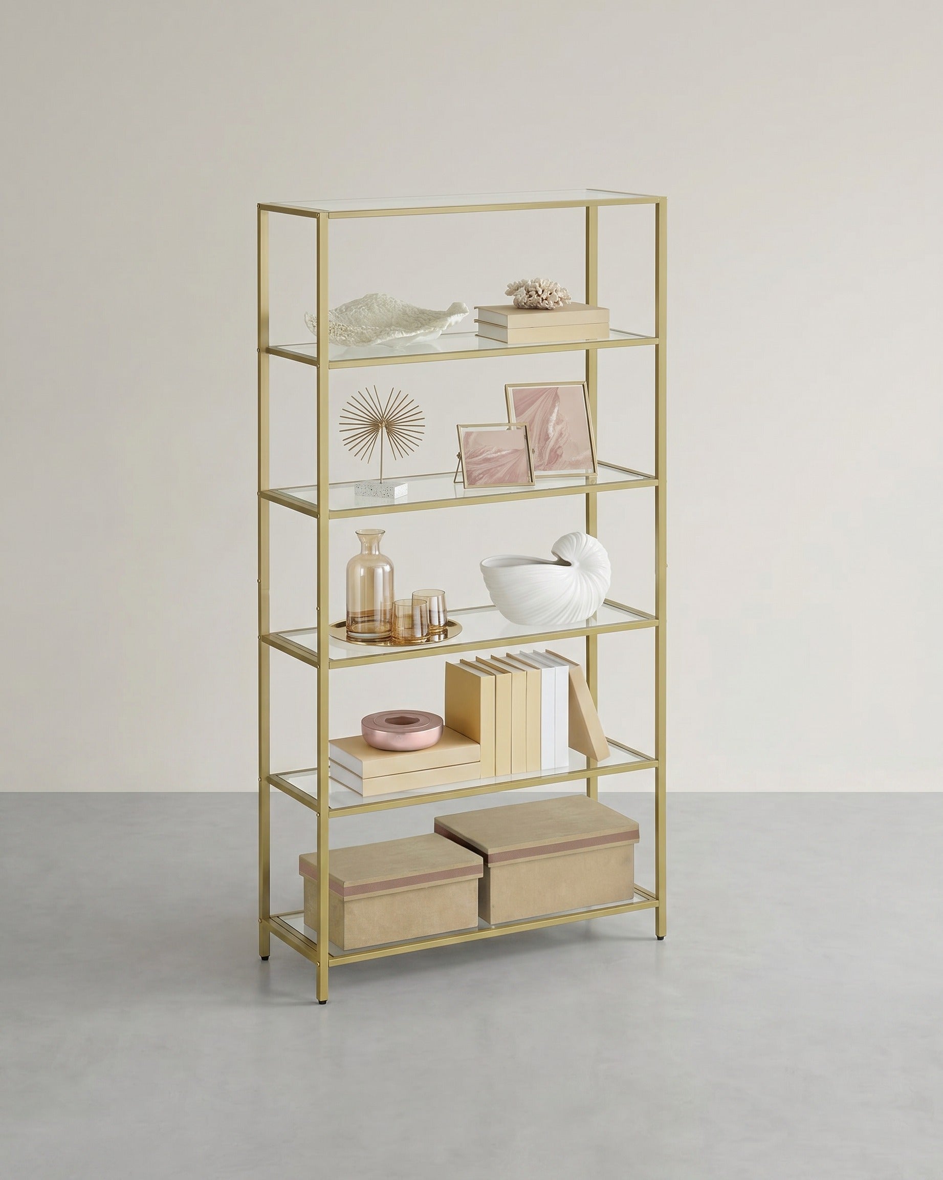 Boekenkast – 6 planken – Gehard Glas