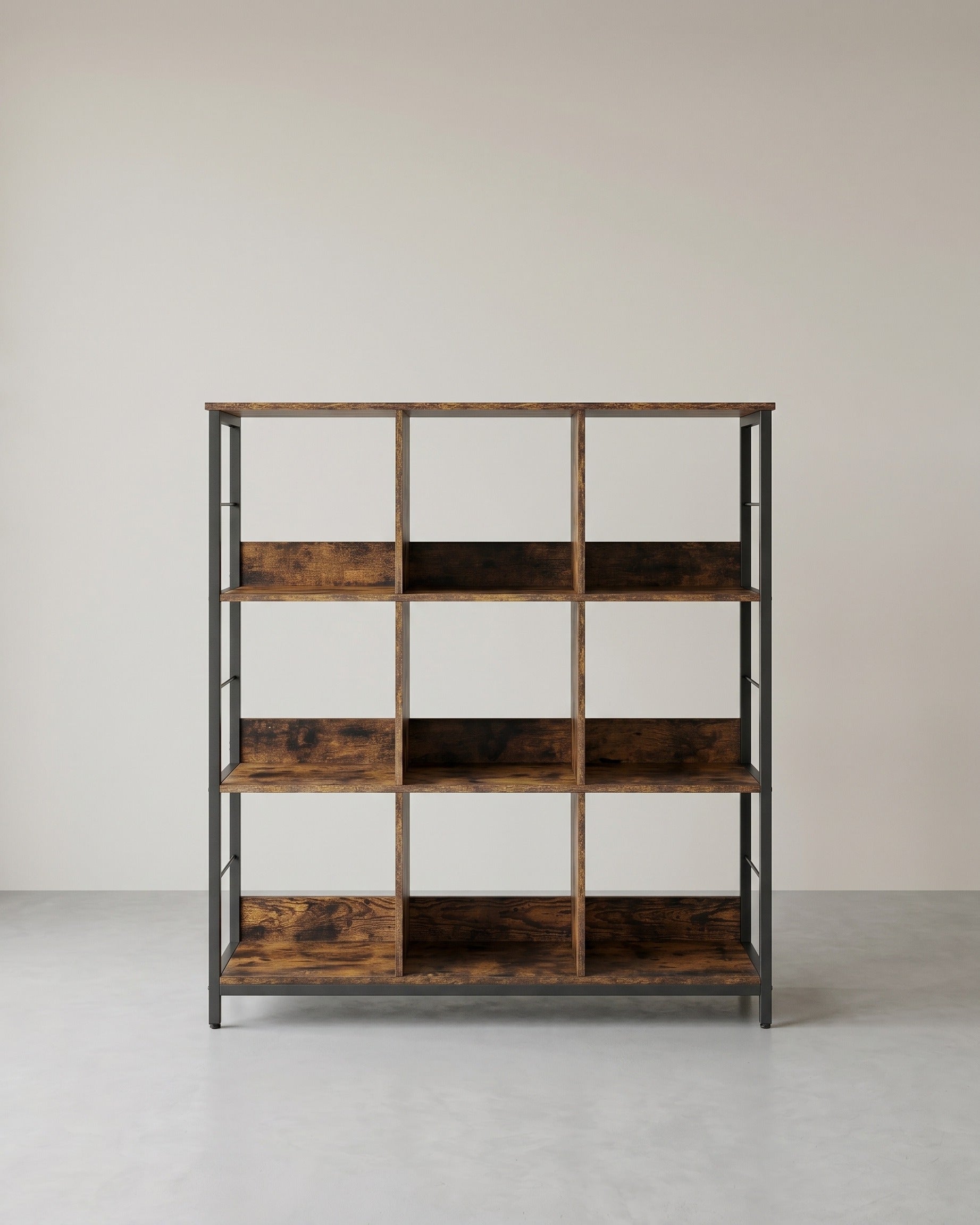 Staande Open Kast met 9 Vakken – Industrieel Design – 100 cm Breed