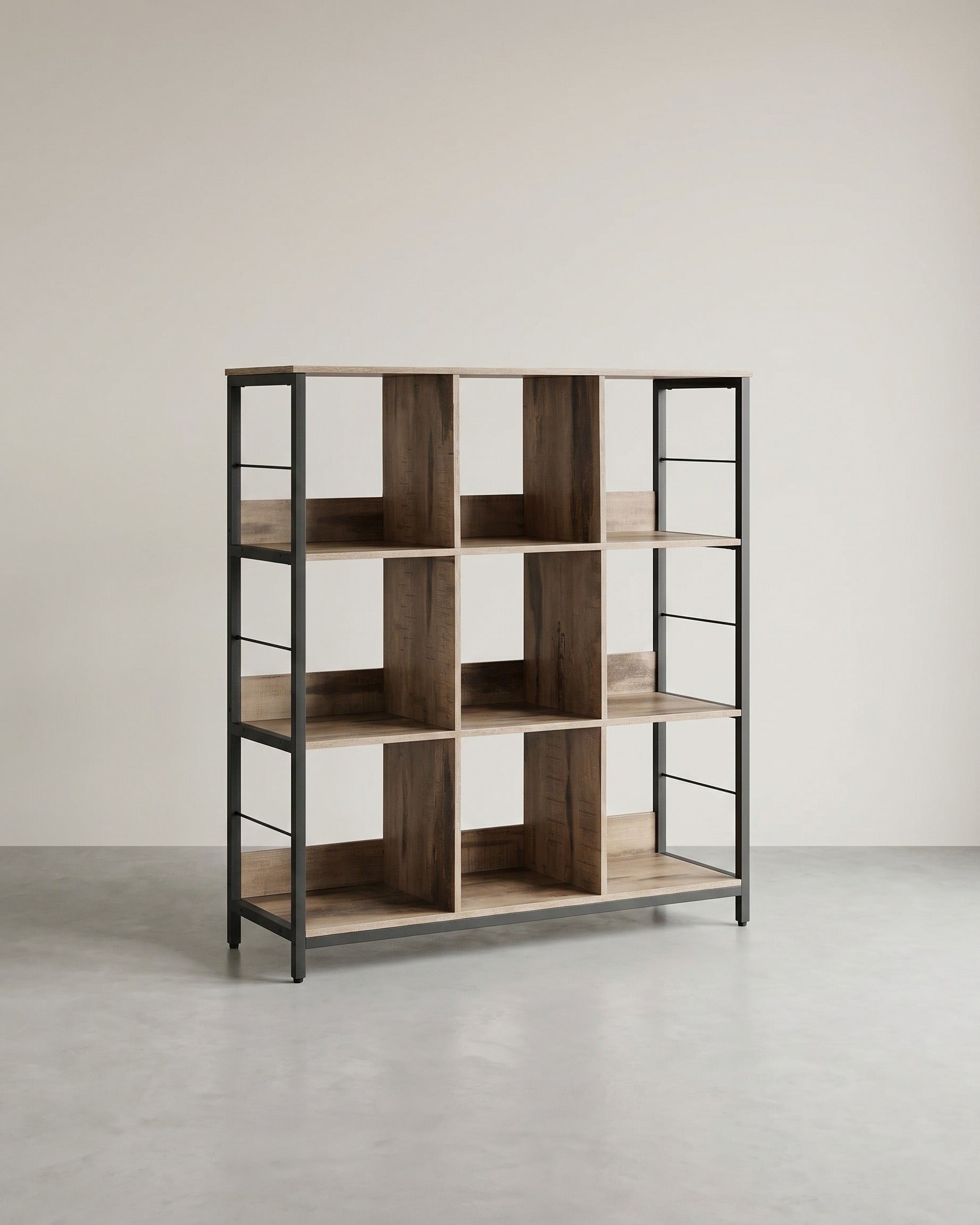 Staande Open Kast met 9 Vakken – Industrieel Design – 100 cm Breed