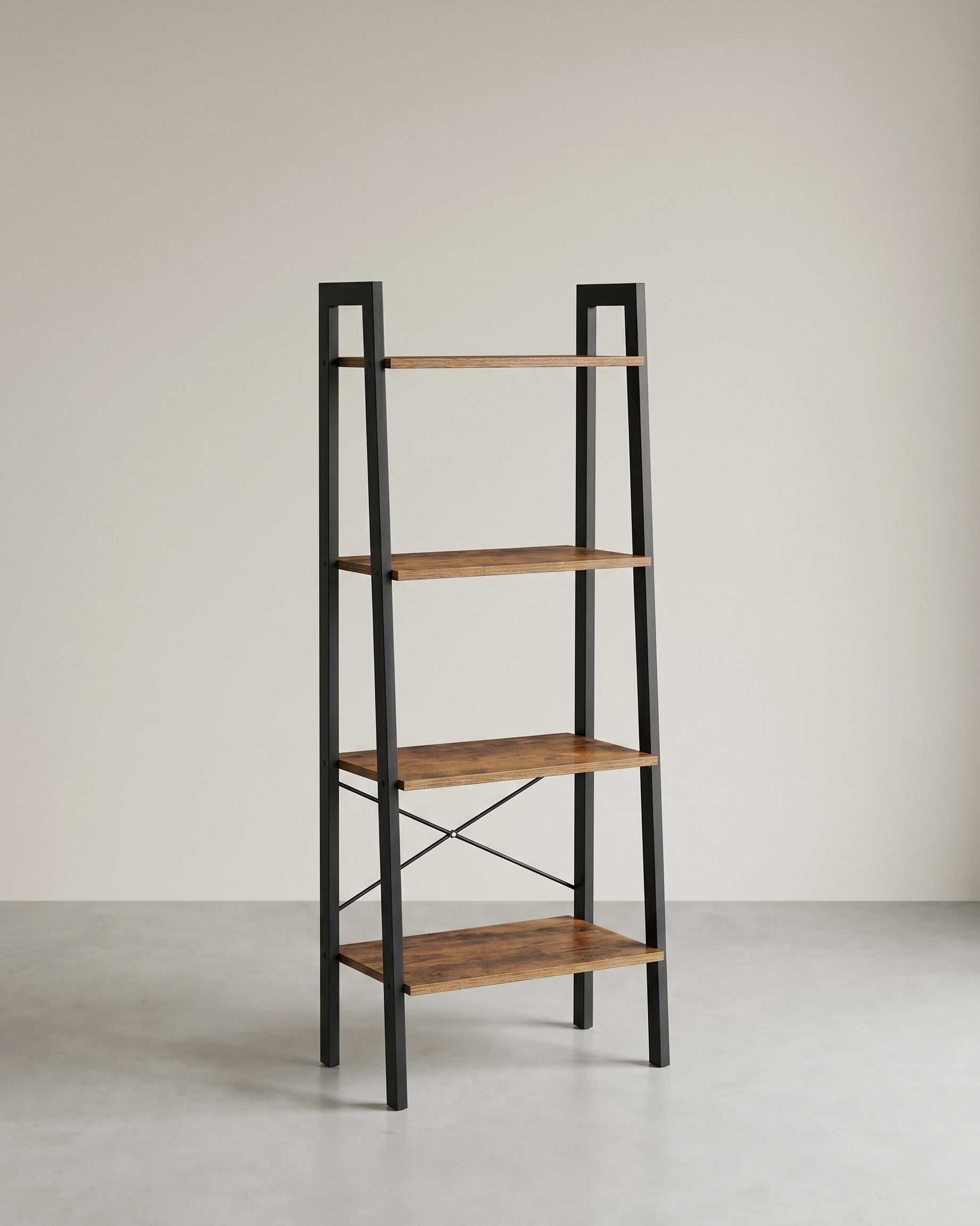 Boekenkast - Ladderrek Met 4 Planken - Stijlvol & Ruimtebesparend - De Vries Meubels