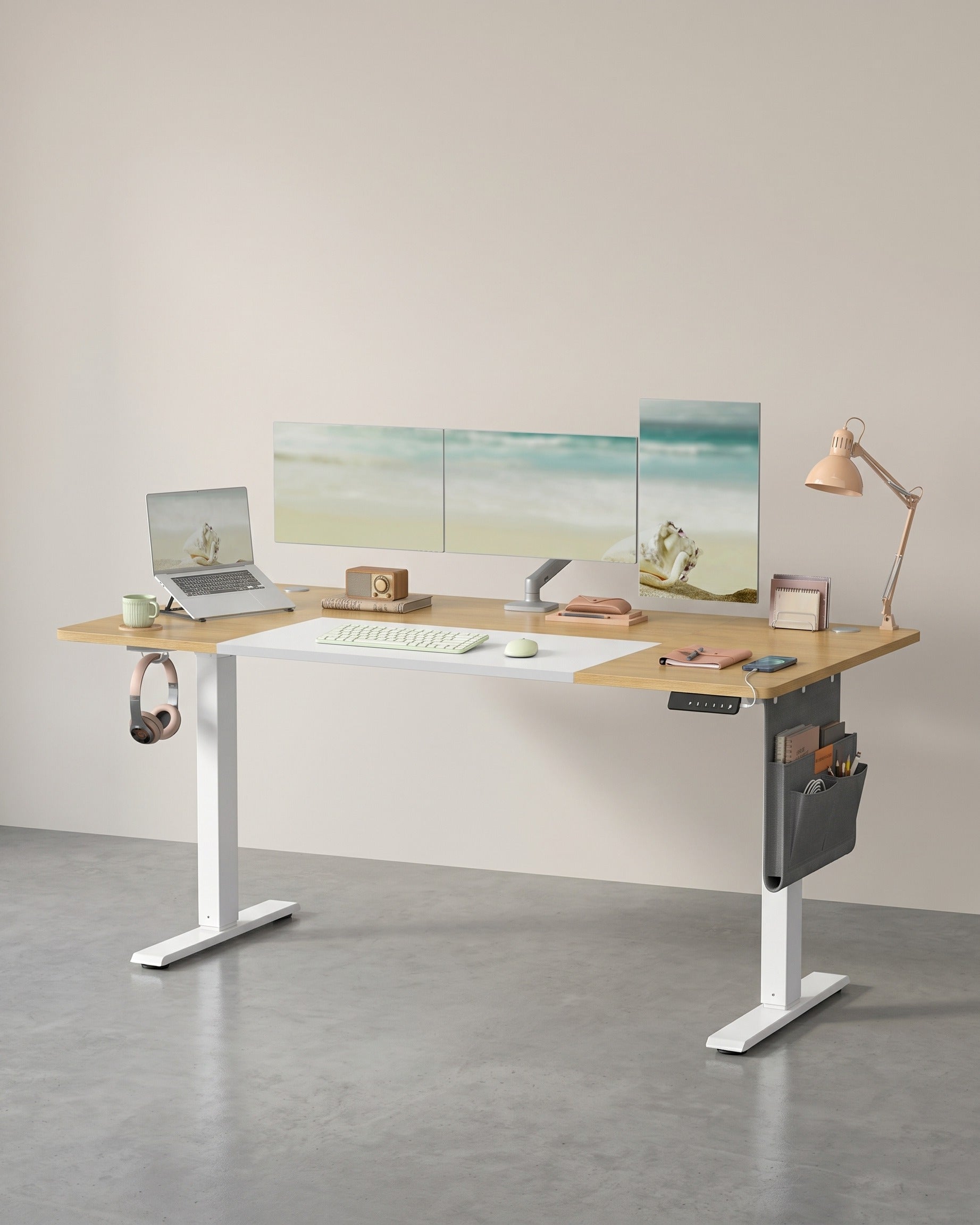In Hoogte Verstelbaar Bureau - Zit-Sta Bureau - Elektrisch Verstelbaar Bureau - (Thuis)kantoor