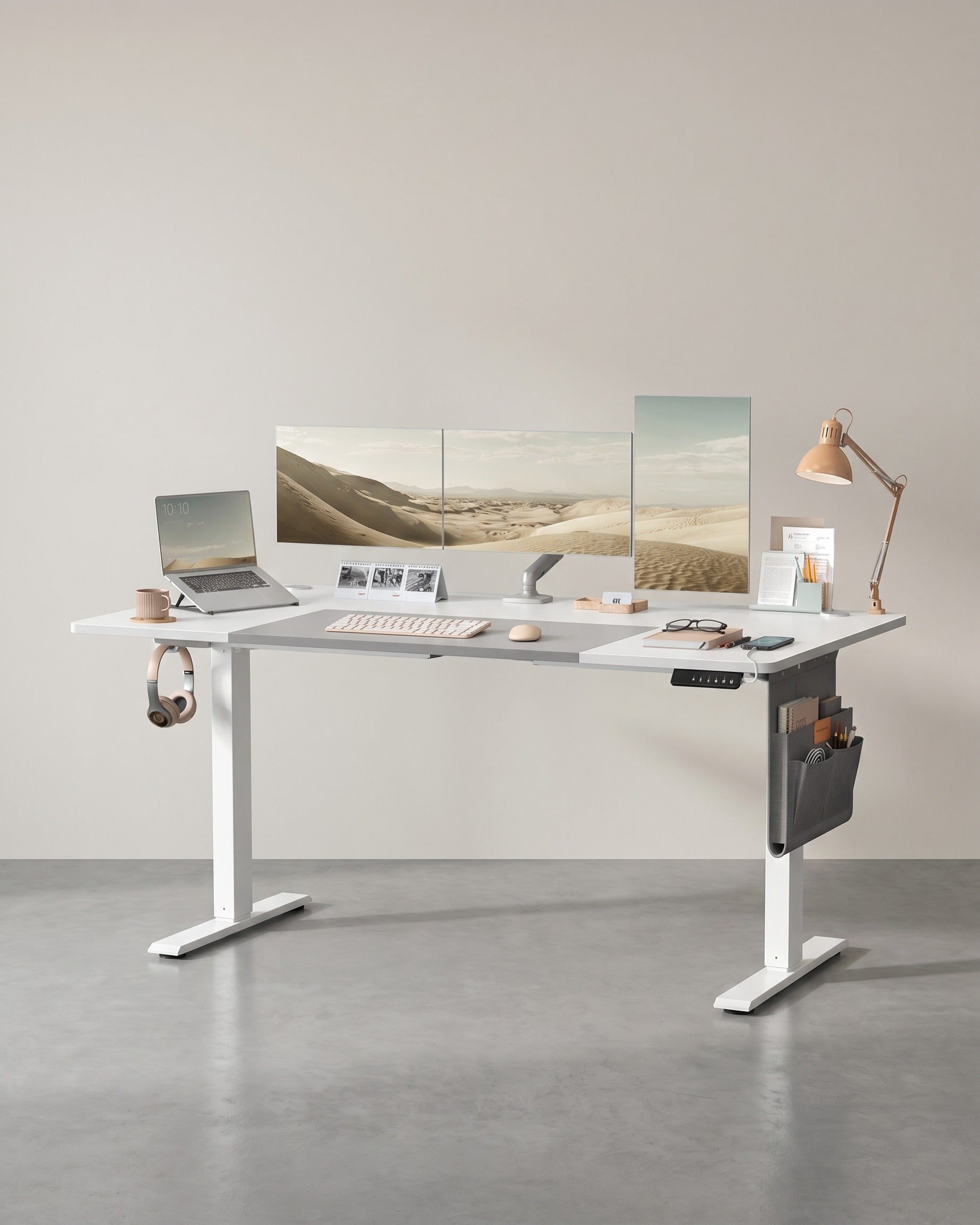 Elektrisch in Hoogte Verstelbaar Bureau – 4 Geheugenstanden – USB-C Snellader - 120 t/m 180 x 80 cm