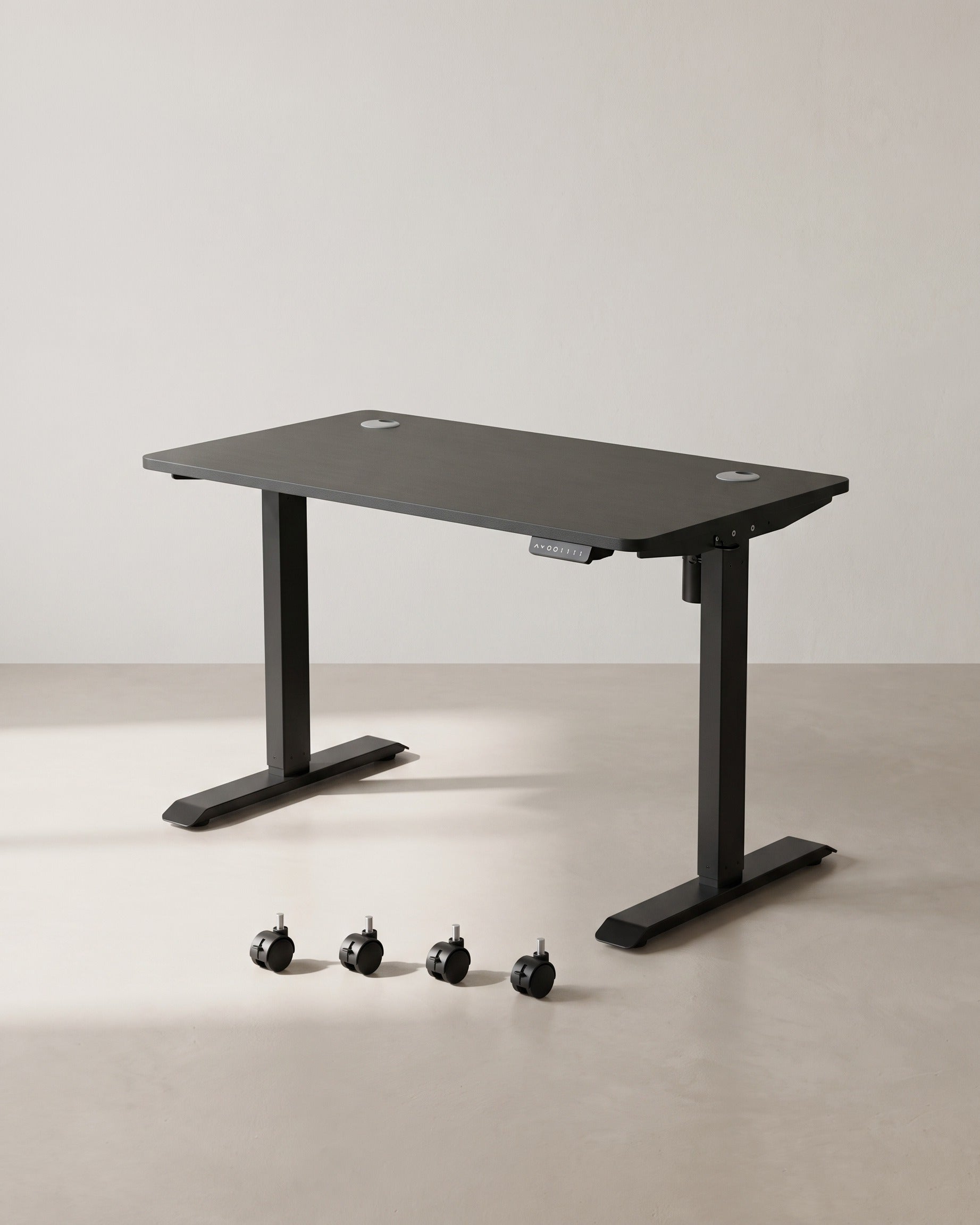 Elektrisch Verstelbaar Bureau - Sta Bureau - Met Wieltjes - Ergonomisch