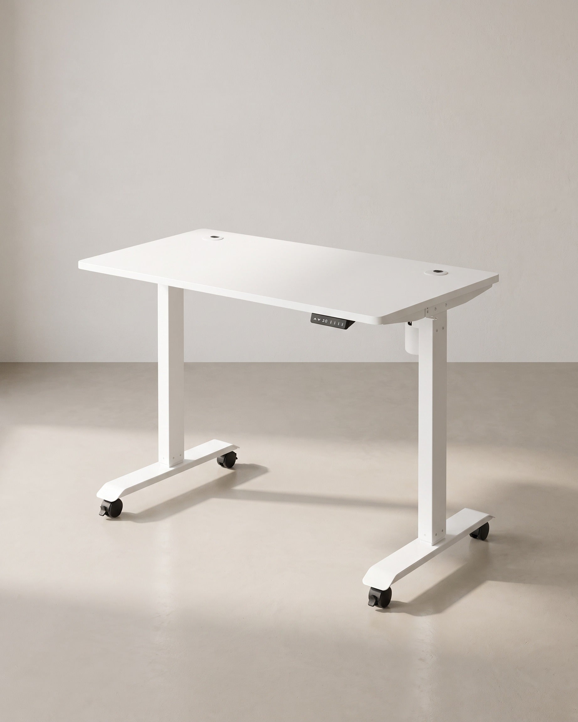Elektrisch Verstelbaar Bureau - Sta Bureau - Met Wieltjes - Ergonomisch