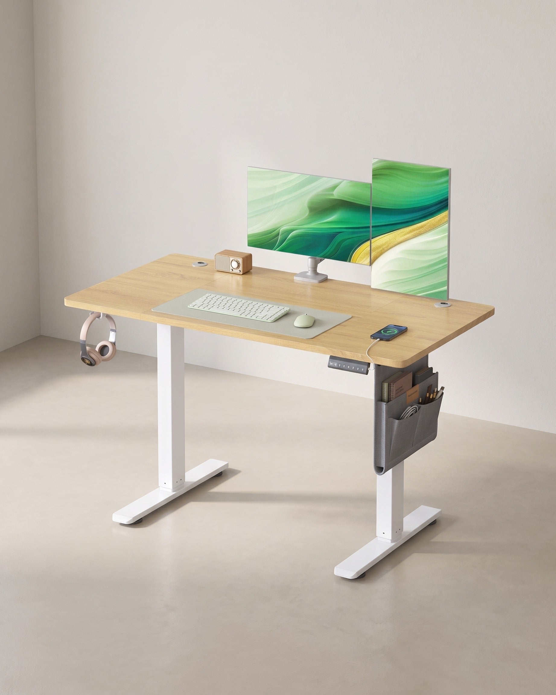 Elektrisch in Hoogte Verstelbaar Bureau – 4 Geheugenstanden – USB-C Snellader - 120 t/m 180 x 80 cm