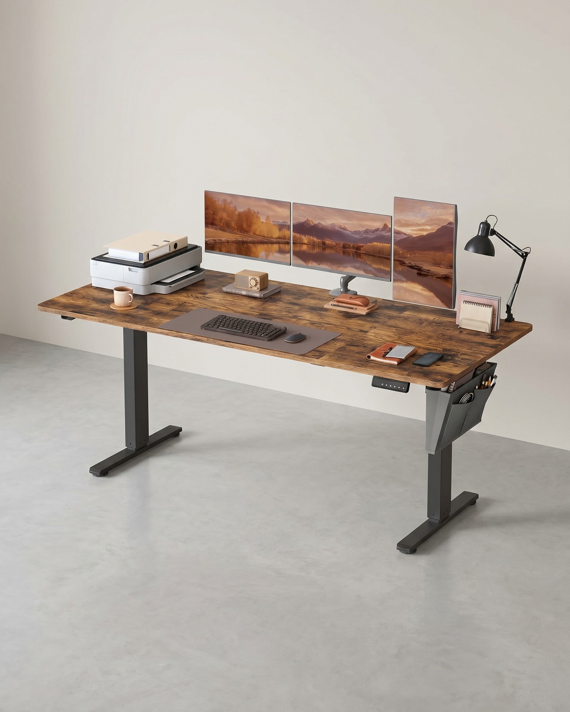 Elektrisch Zit-Sta Bureau 180 x 80 cm – In Hoogte Verstelbaar – Met Kabelbeheer
