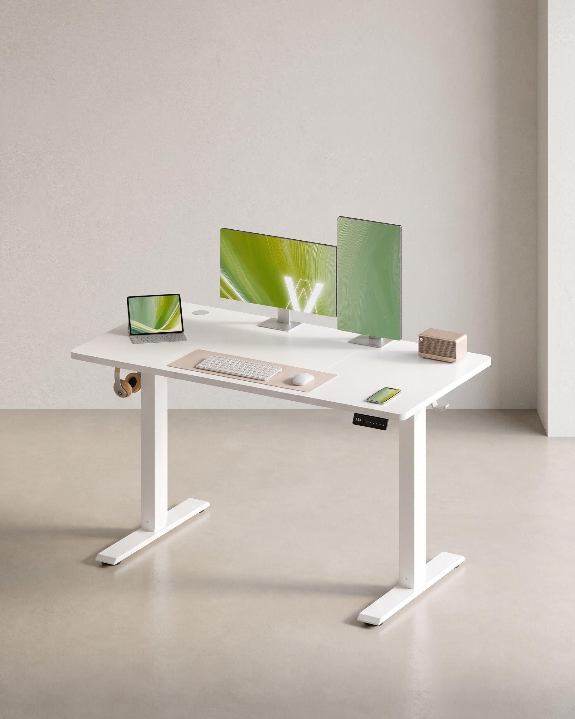 Elektrisch Verstelbaar Bureau – Zit-Sta Bureau – 72 tot 120 cm – Geheugenfunctie – Kabelbeheer – Industrieel Design