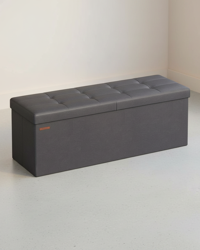 Opvouwbare Opbergbank 131 Liter - Hocker - Kunstleer - De Vries Meubels