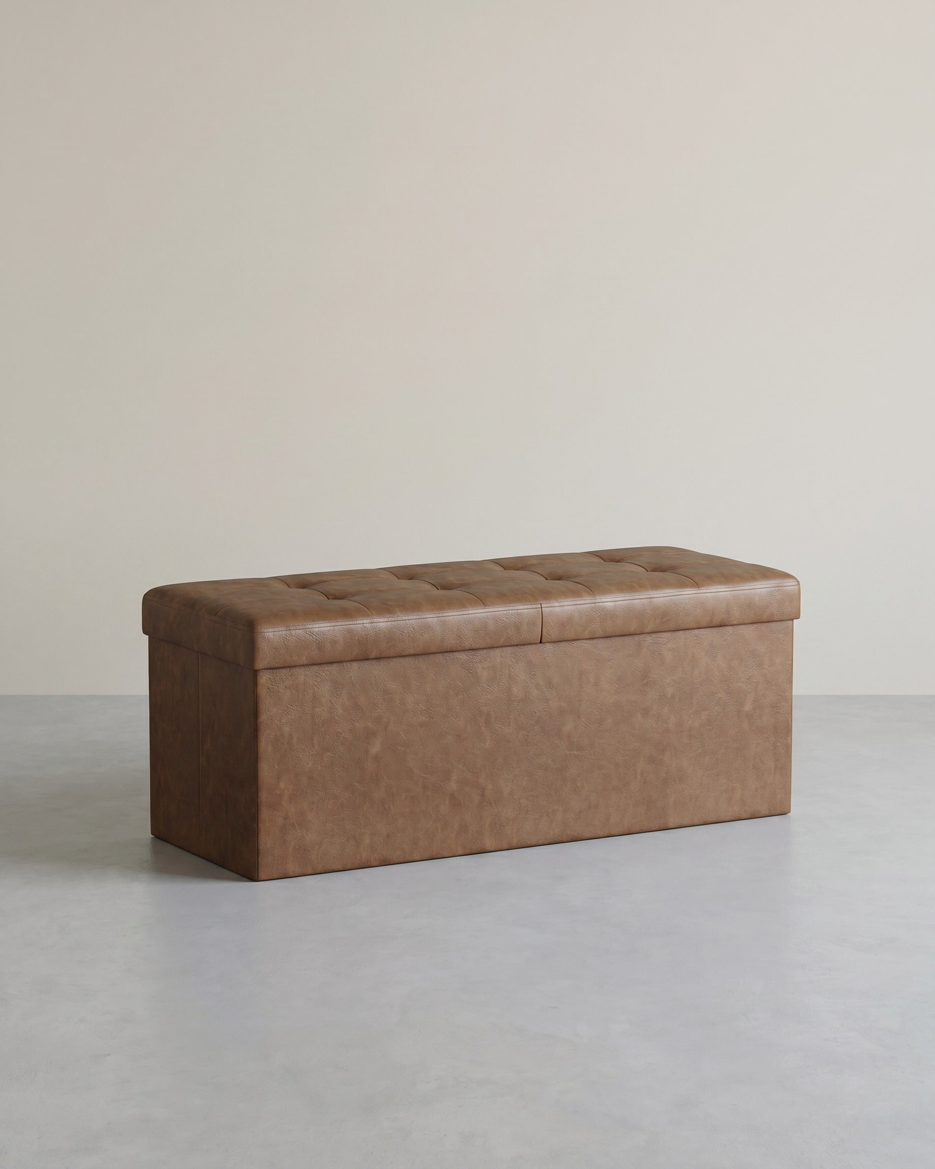 Opvouwbare Opbergbank 131 Liter - Hocker - Kunstleer - De Vries Meubels