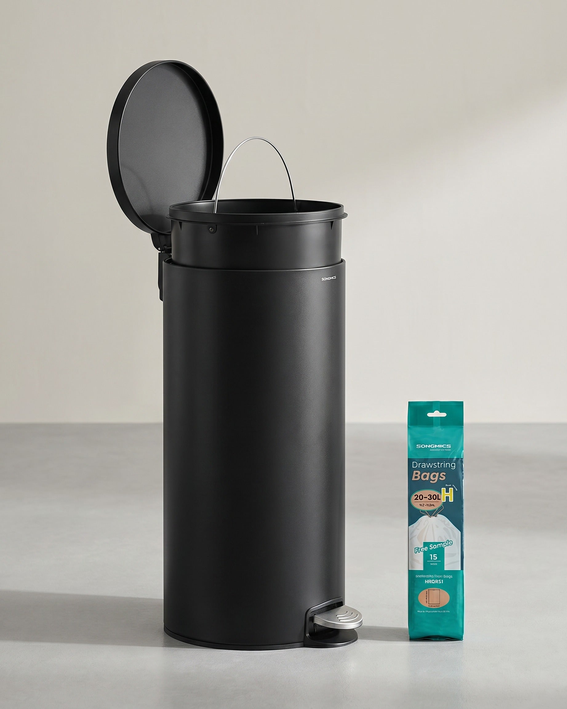 Pedaalemmer 30 Liter - Met Uitneembare Binnenemmer - Geruisloze Sluiting