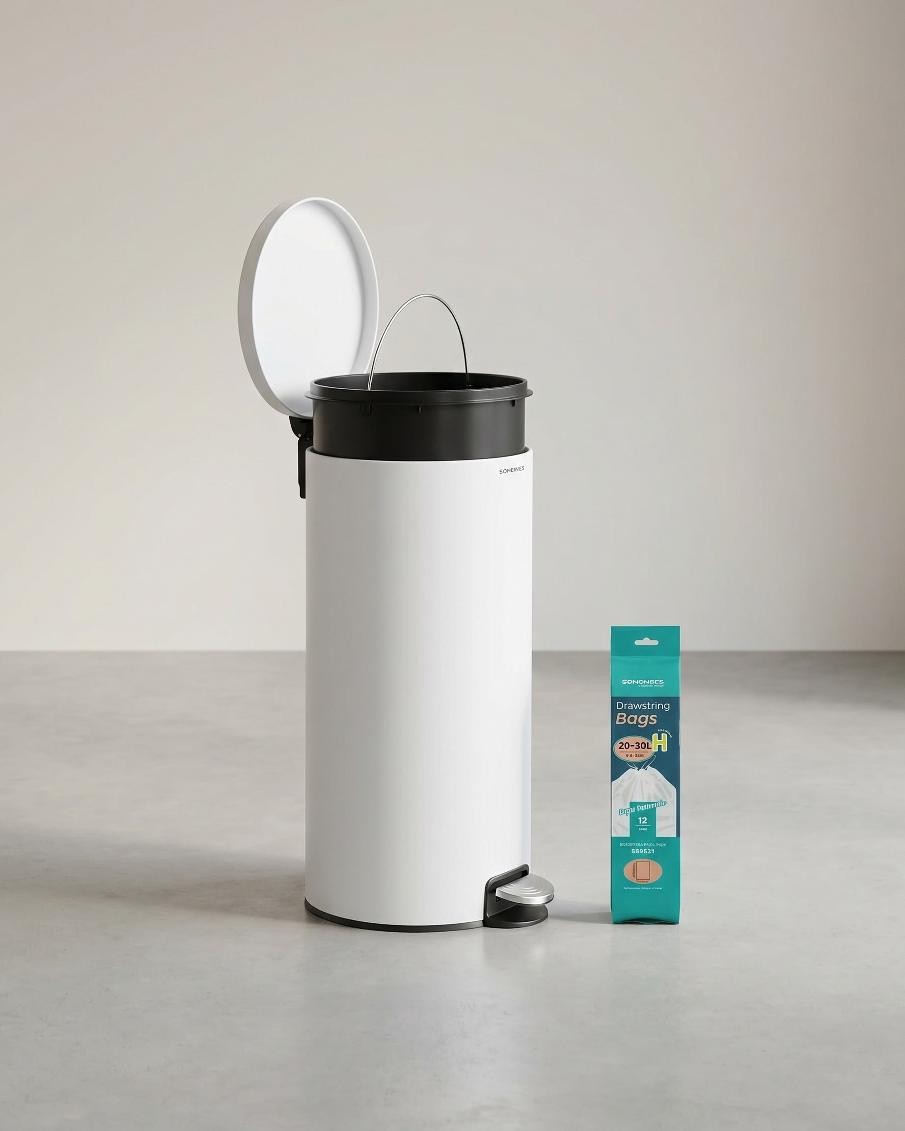 Pedaalemmer 30 Liter - Met Uitneembare Binnenemmer - Geruisloze Sluiting