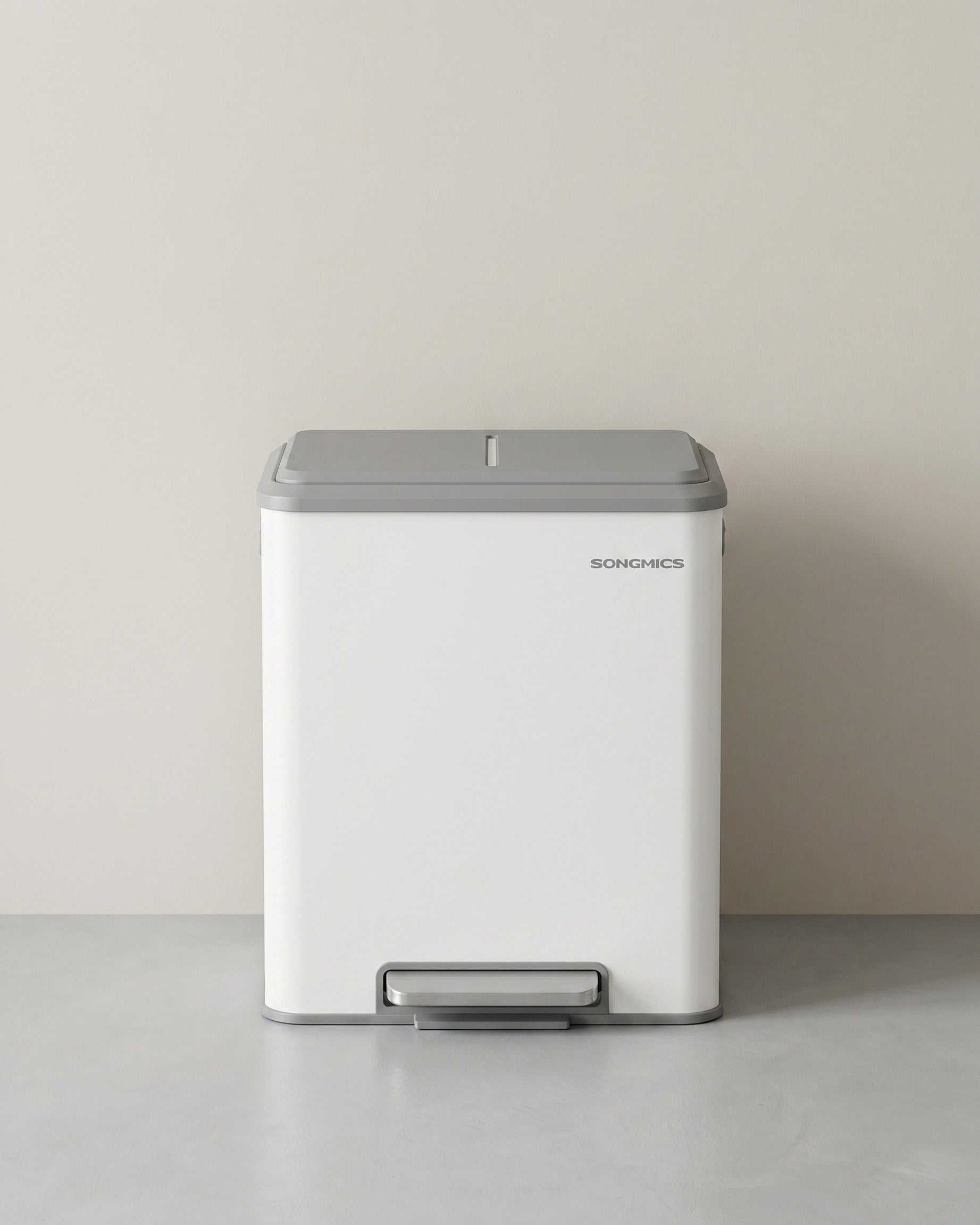 Prullenbak met 2 Compartimenten – 2 x 15L – Pedaalbediening – Soft Close – Kunststof Binnenemmers
