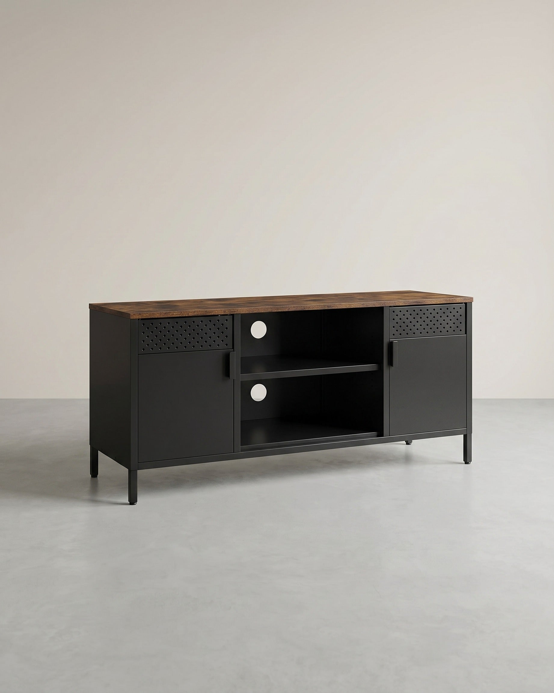 Stijlvol TV - meubel met opbergruimte en vintage design - TV Kast - De Vries Meubels