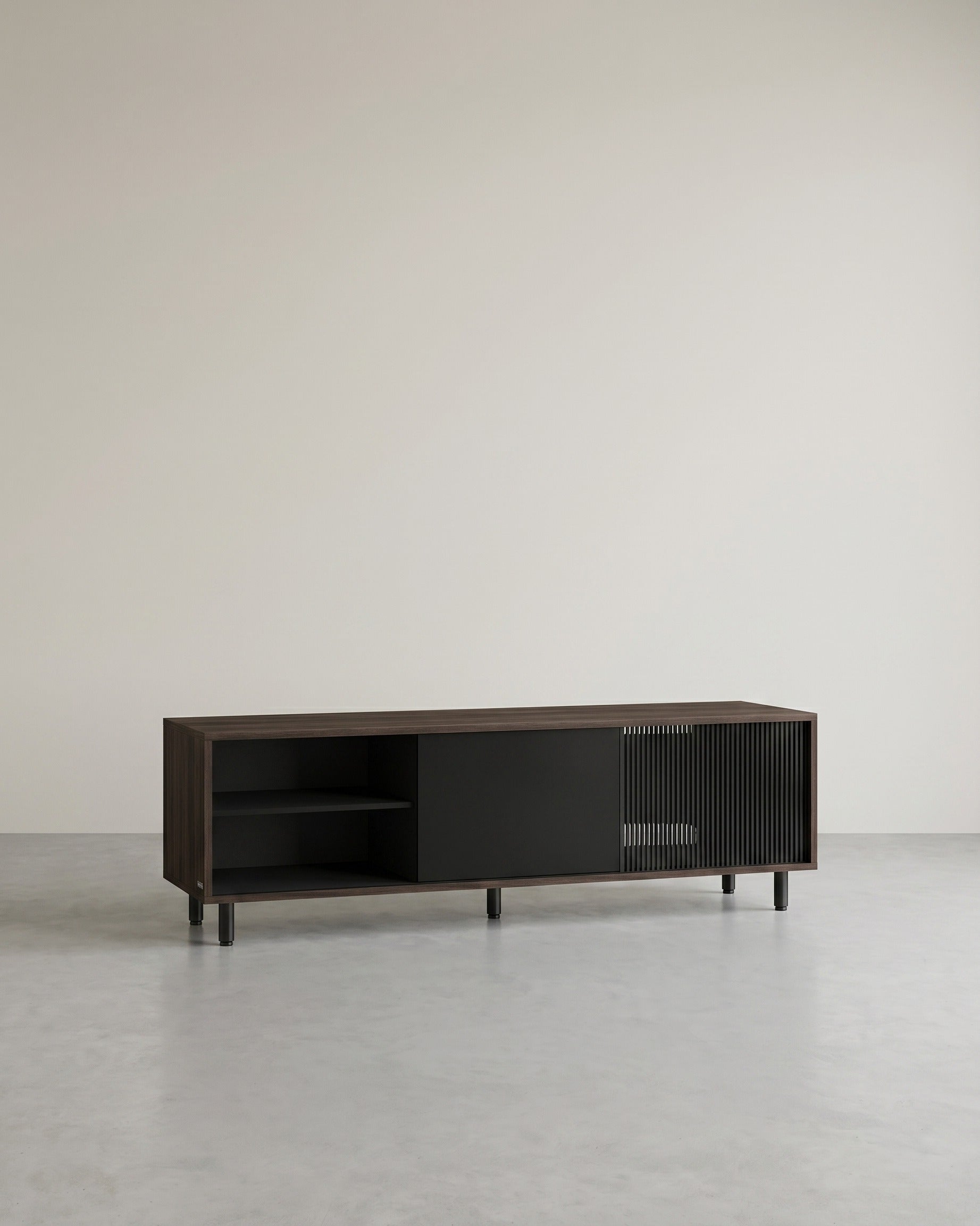 Moderne TV-meubel - Kast - Zwart / Wit