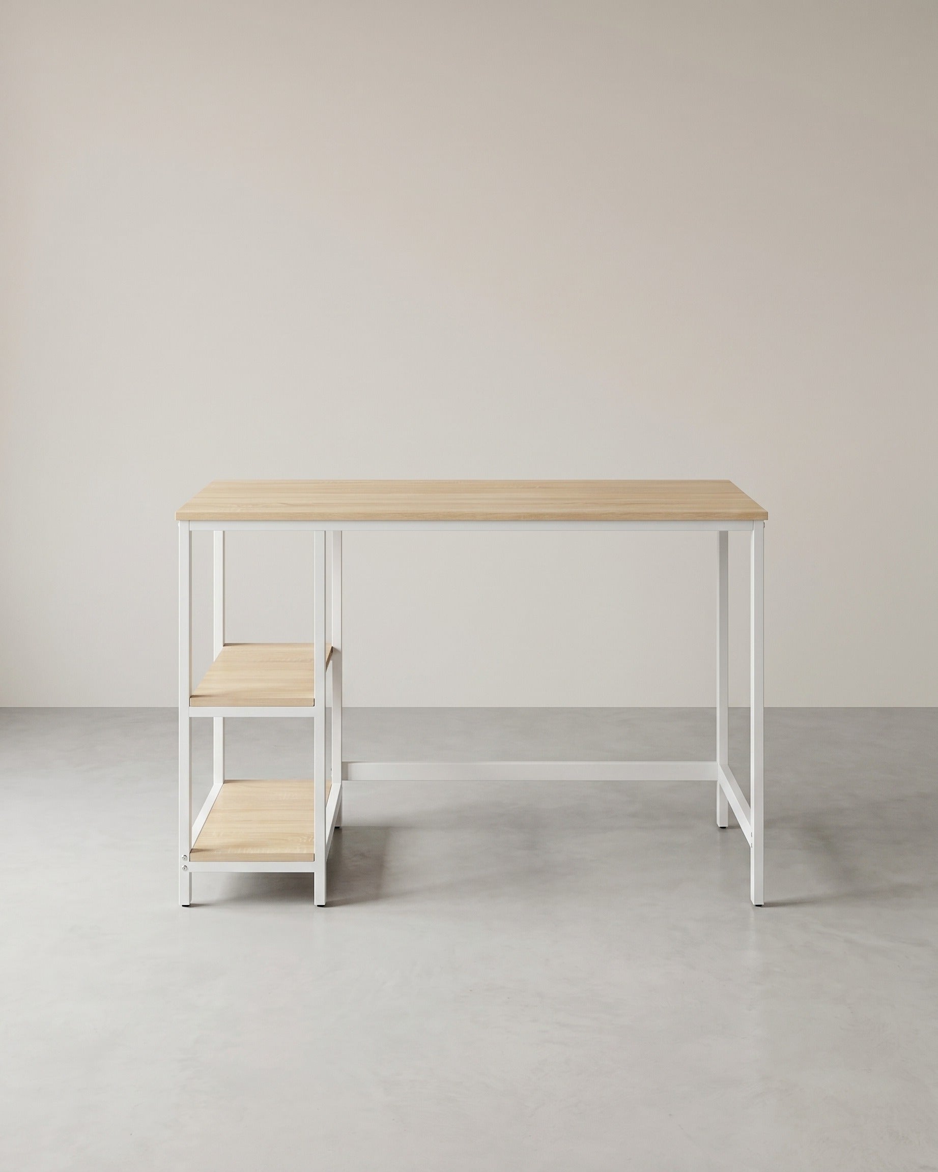 Bureau - Computertafel - Bureautafel met 2 legplanken rechts of links - Industrieel ontwerp
