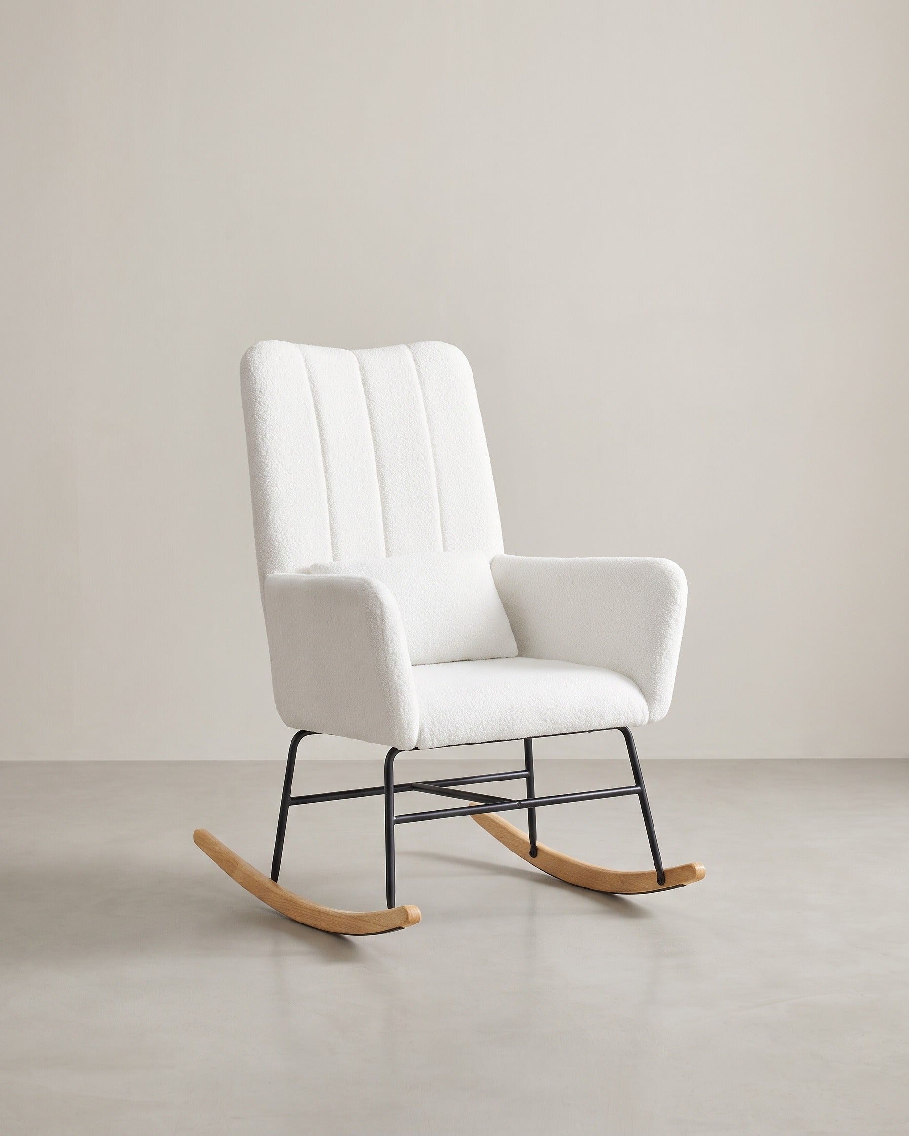 Schommelstoel – Comfortabele fauteuil met Fleece Bekleding