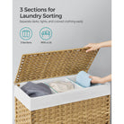 Laundry hamper - rolling laundry basket - with wheels