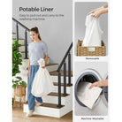 Laundry hamper - rolling laundry basket - with wheels