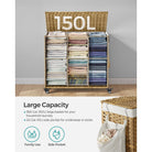 Laundry hamper - rolling laundry basket - with wheels