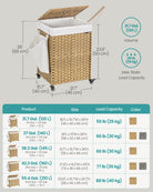 Laundry hamper - rolling laundry basket - with wheels