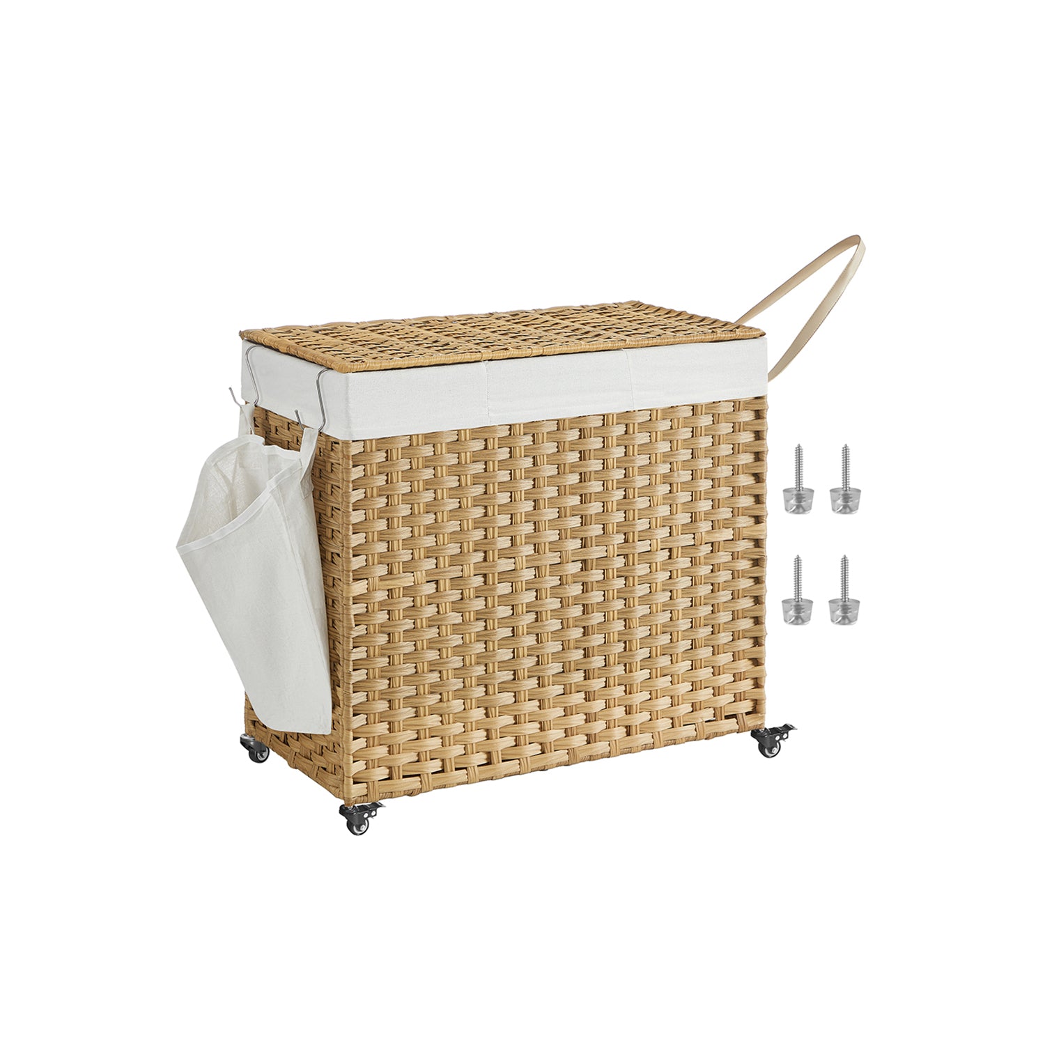 Laundry hamper - rolling laundry basket - with wheels