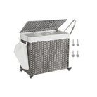 Laundry hamper - rolling laundry basket - with wheels