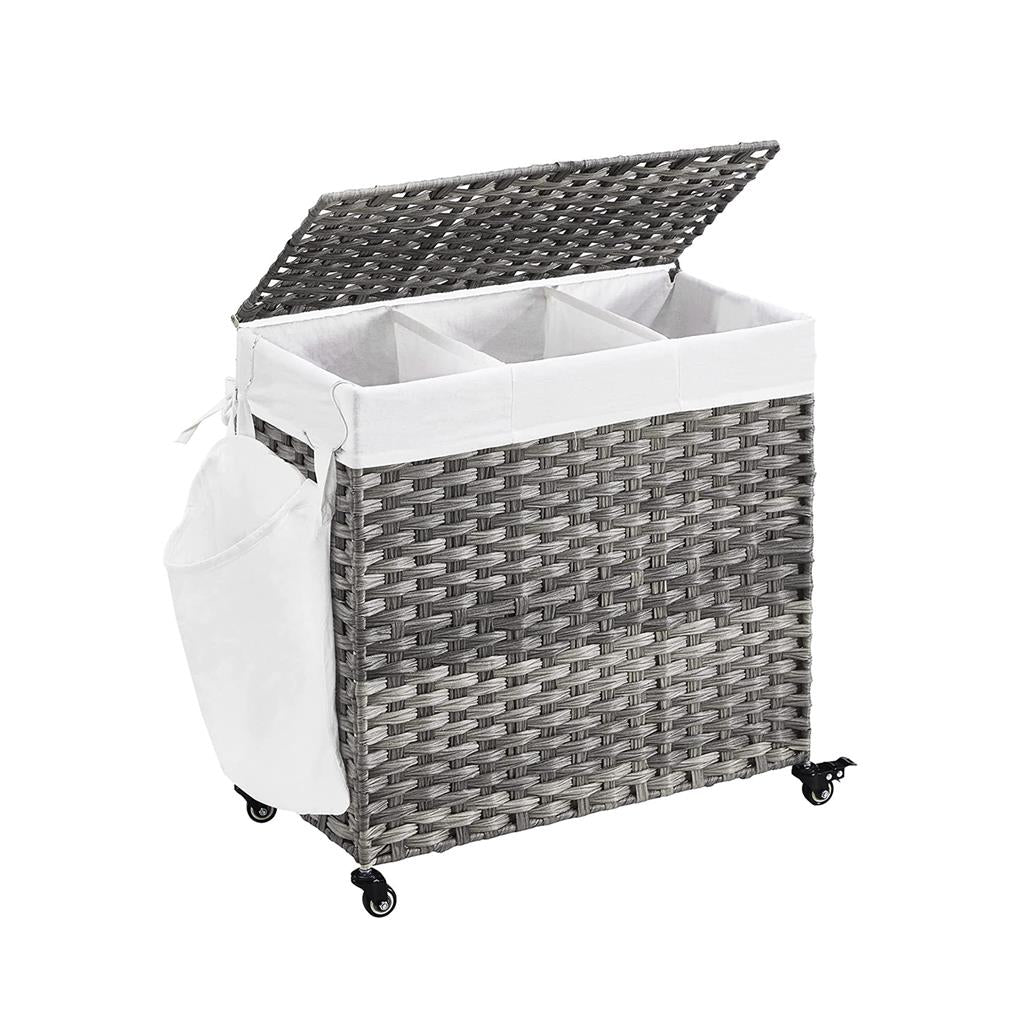 Laundry hamper - rolling laundry basket - with wheels