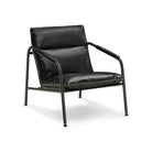 Lounge Chair – High-Back Accent Chair – Leather Look – Steel Frame – EKHO Collection