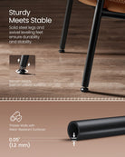 Lounge Chair – High-Back Accent Chair – Leather Look – Steel Frame – EKHO Collection