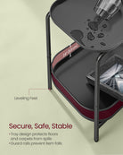 Metal Side Table - 2 Tier - Open Shelves - Water-Resistant