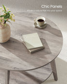 Modern 2-Tier Round Coffee Table – 31.5" Diameter