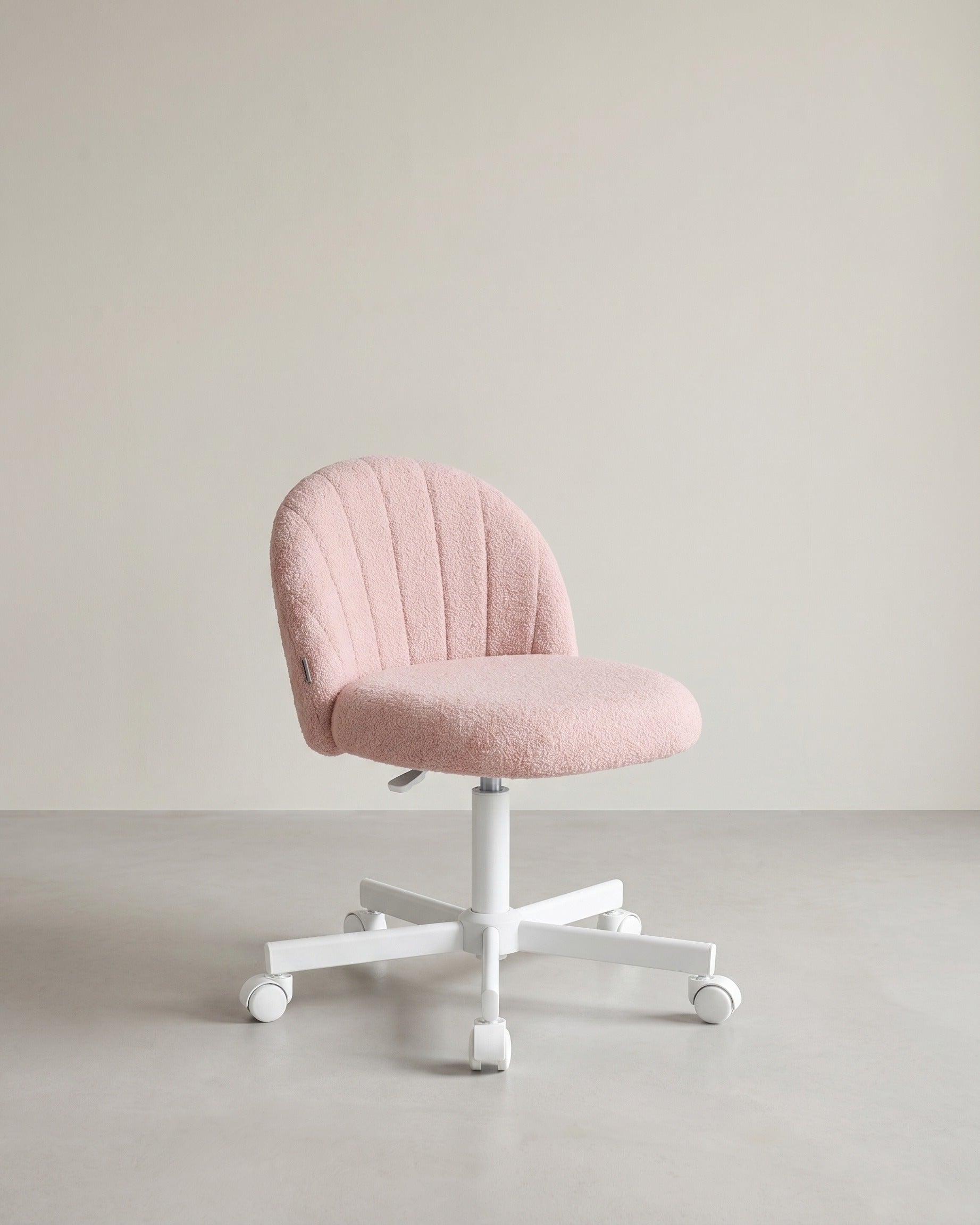 Draaistoel – Compact Ontwerp – Fleece Bekleding – In Hoogte Verstelbaar – 360° Wielen – Ergonomische Rugleuning