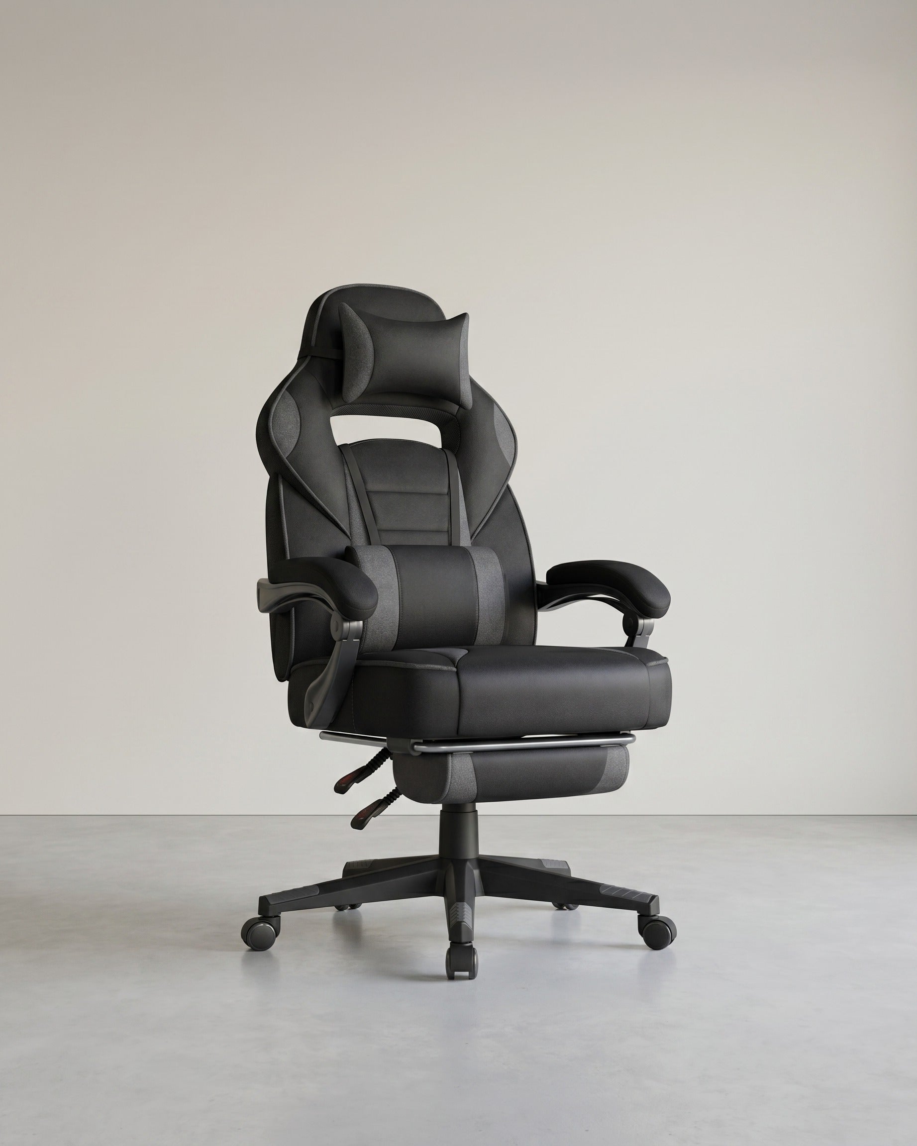 Gamestoel - Ergonomische Gamingstoel - Verstelbaar Bureaustoel - Hoofdkussen en Voetensteun