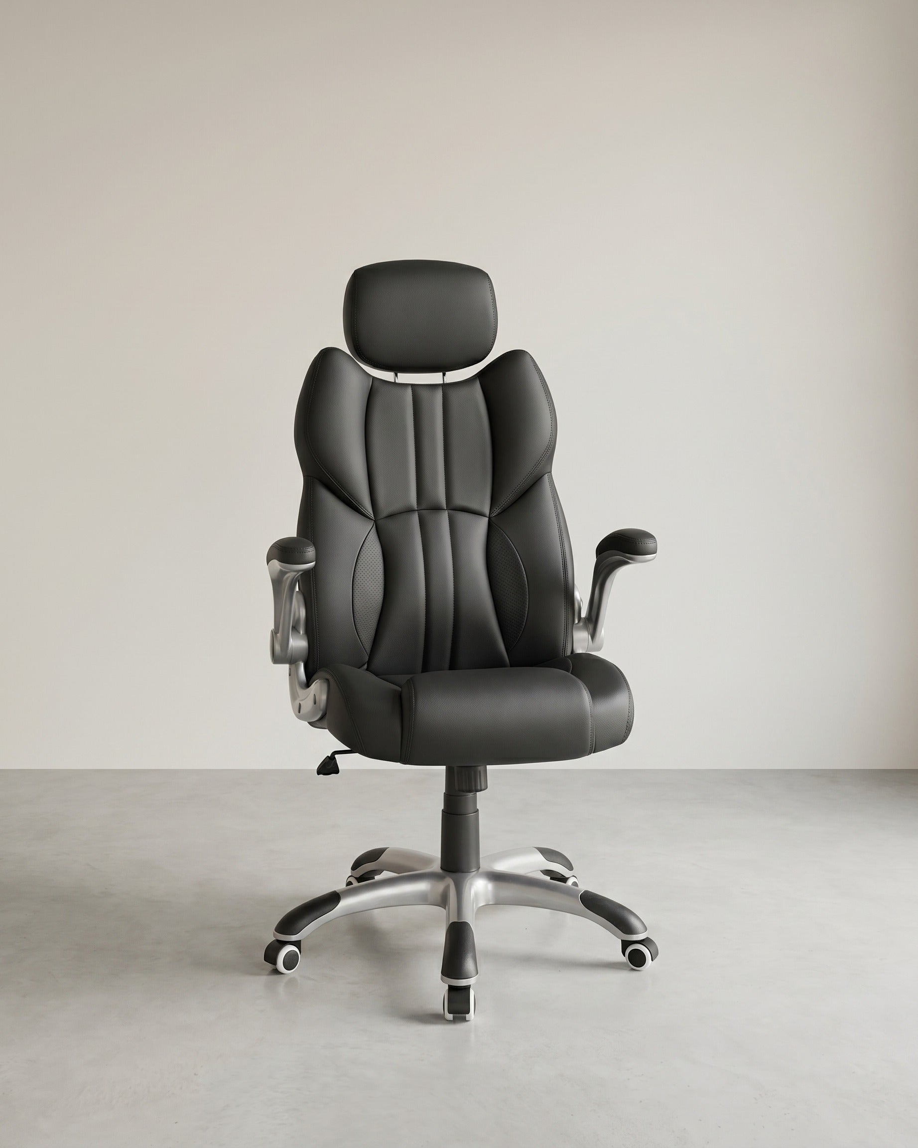 Ergonomische Directeur Stoel - Bureaustoel Leder - Belastbaar tot 150 kg - De Vries Meubels