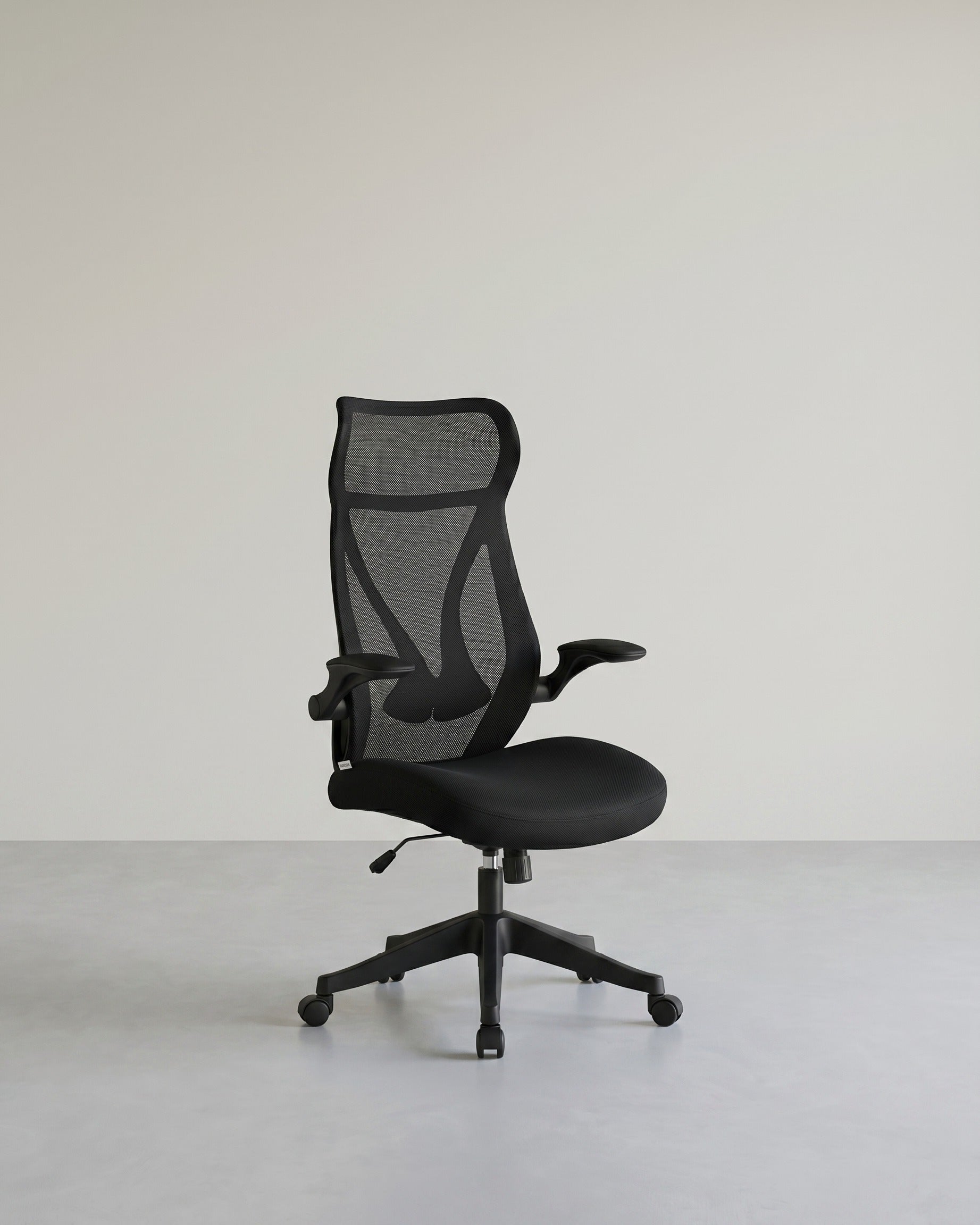 Ergonomische Bureaustoel – Met Hoofdsteun, Lendensteun en Opvouwbare Armleuningen – S-vormige Rugleuning – Tot 150 kg Draagvermogen