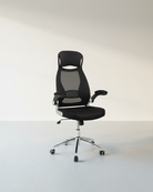 Ergonomische Bureaustoel - Draaibare Kantoorstoel - In Hoogte Verstelbaar - Ademende Rugleuning - De Vries Meubels