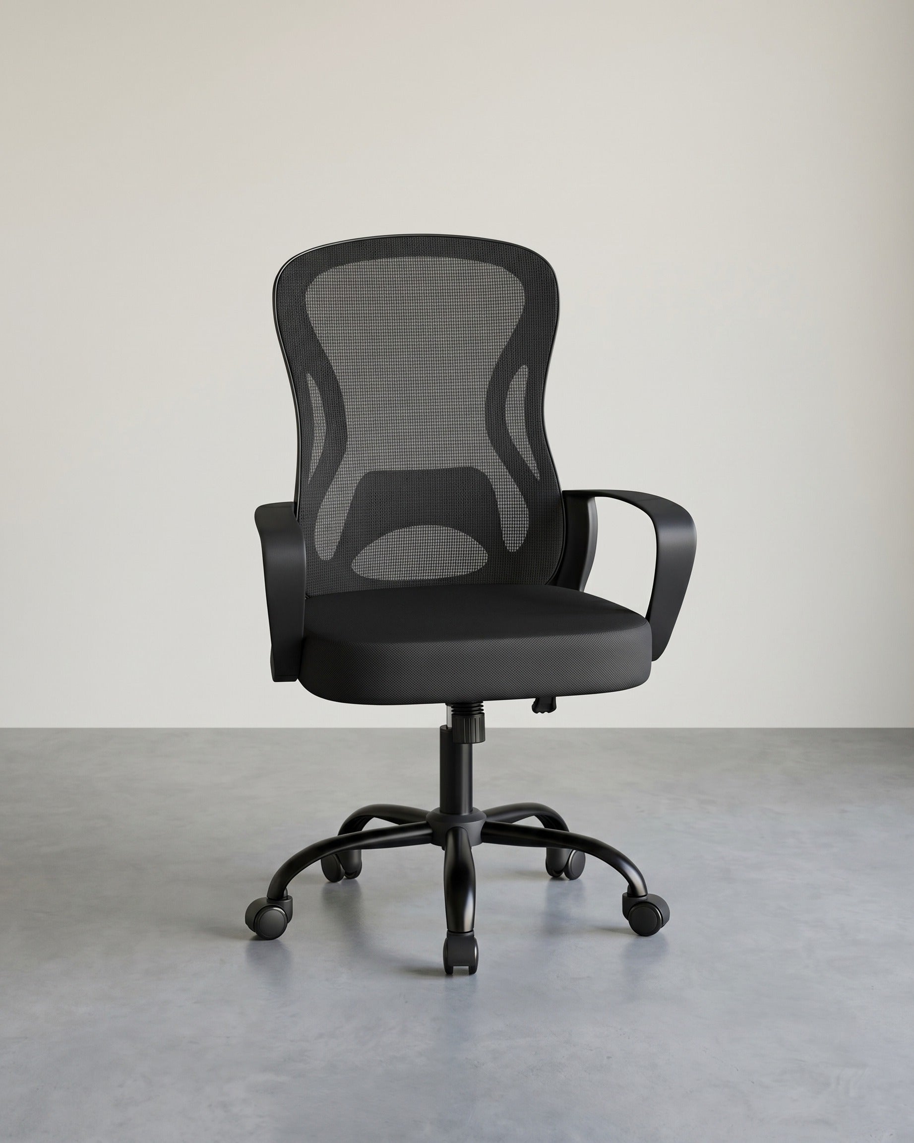 Bureaustoel - Mesh Rugleuning - Wipfunctie - Drie Kleuren