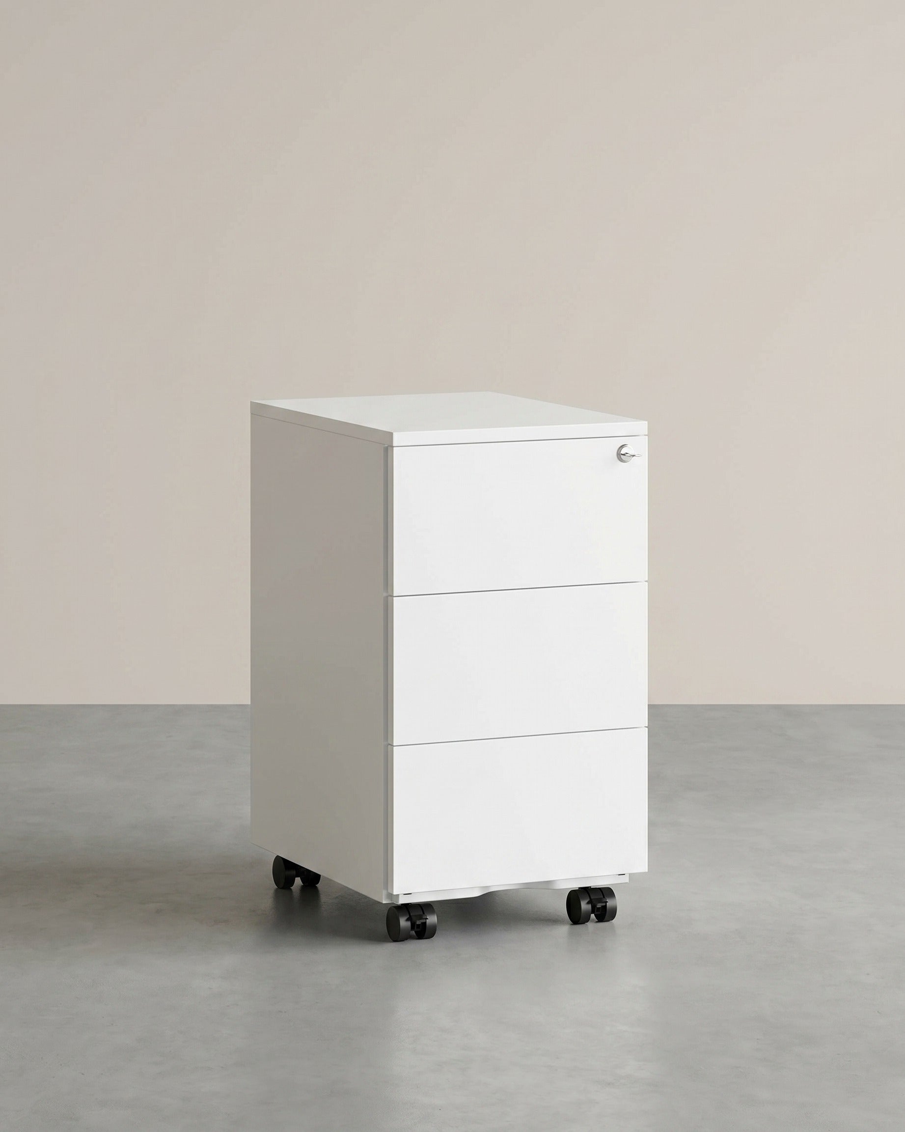 Metalen Ladeblok Met 3 Laden – Compacte Kantooropberger op Wielen – Stevig en Veilig Design
