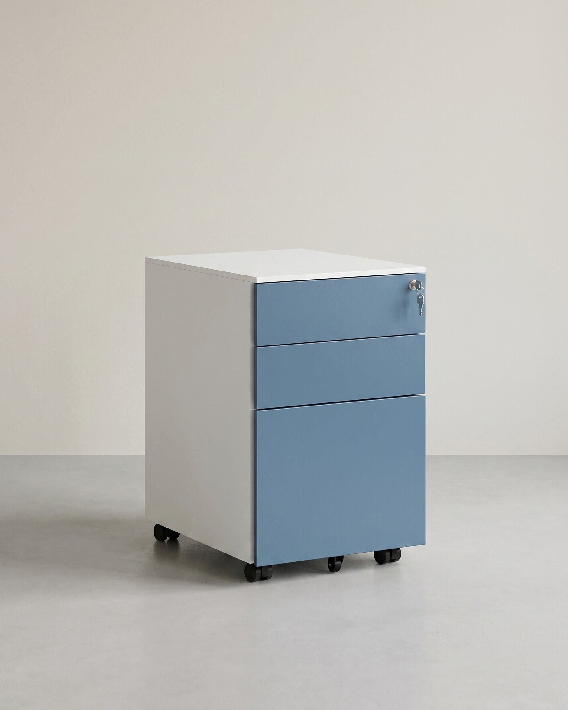 Ladeblok met Wielen - met Slot - 3 Lade