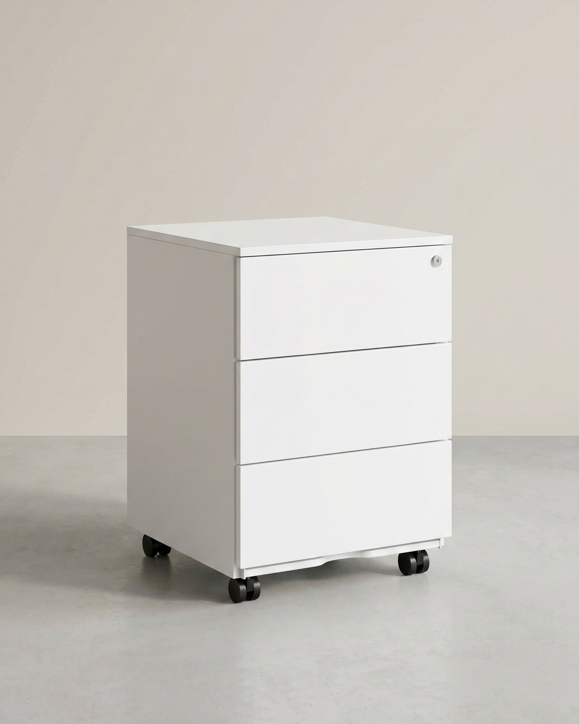 Metalen Ladeblok Met 3 Laden – Compacte Kantooropberger op Wielen – Stevig en Veilig Design