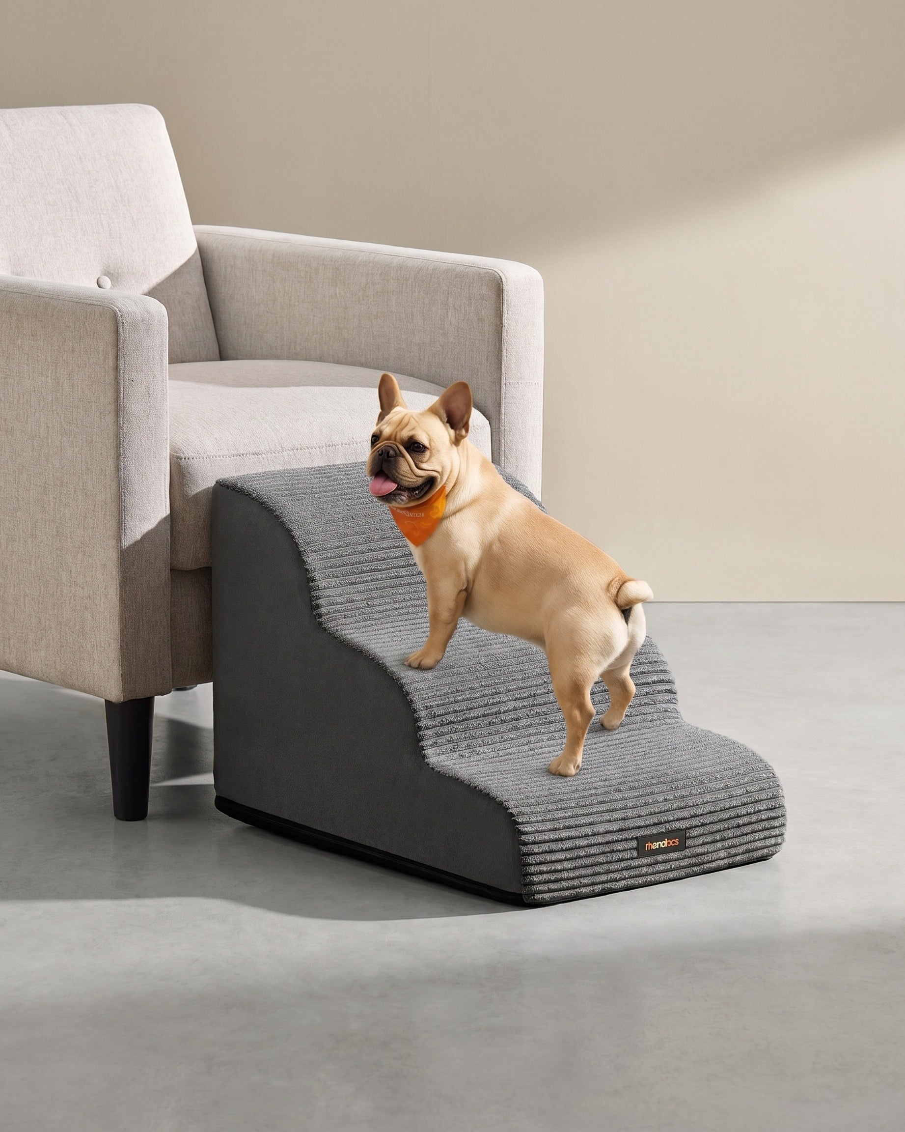 Hondentrap - 3 Treden - Antislip Bekleding - Voor Bed En Bank